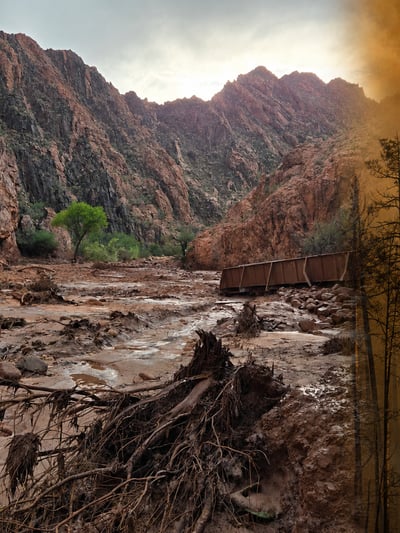 big sure fire grand canyon flood